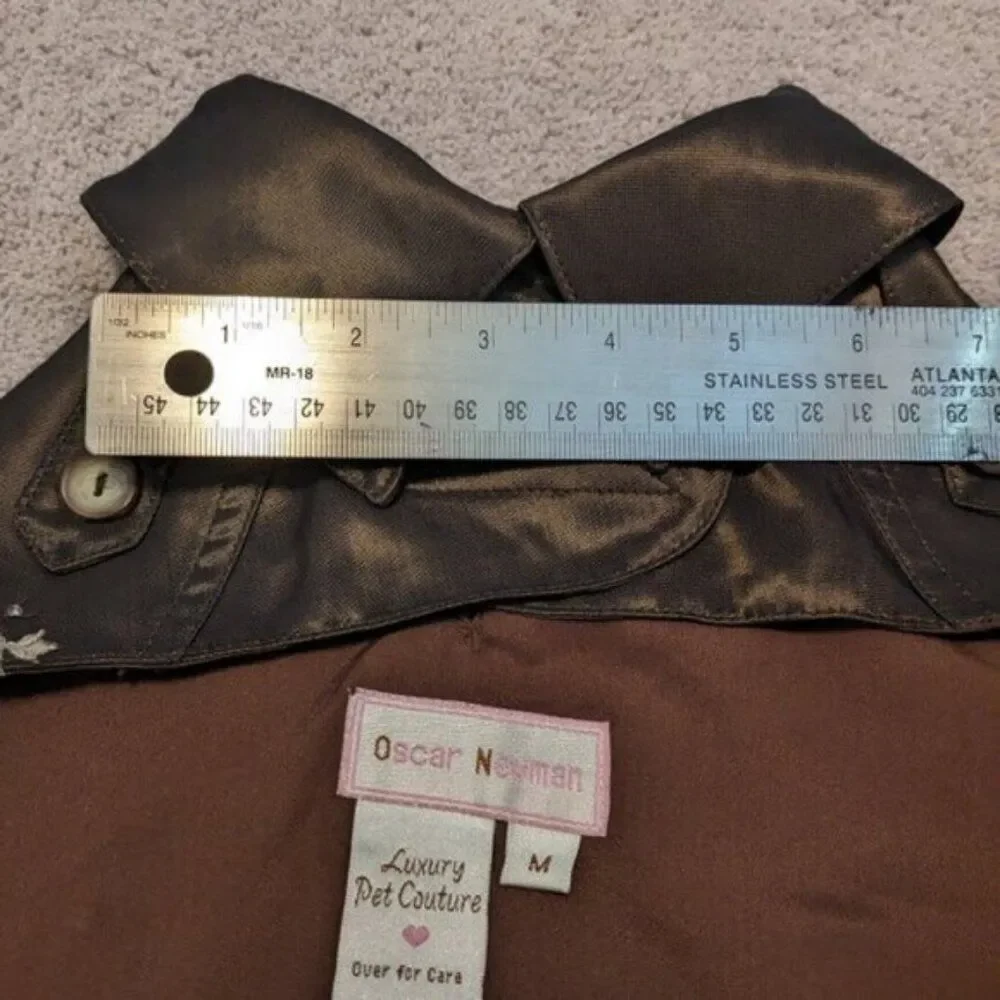 Embellished Coat Dress by Oscar Newman Luxury Pet Couture
